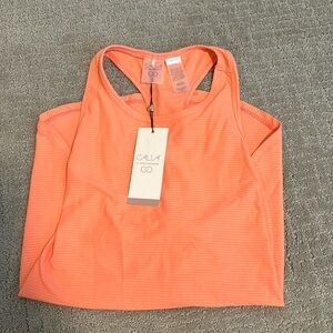 NWT Calia by Carrie Underwood - Overlap Hem Racer tank sz small